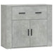 Dulap, gri beton, 80x33x70 cm, lemn prelucrat - WALTI WALTI