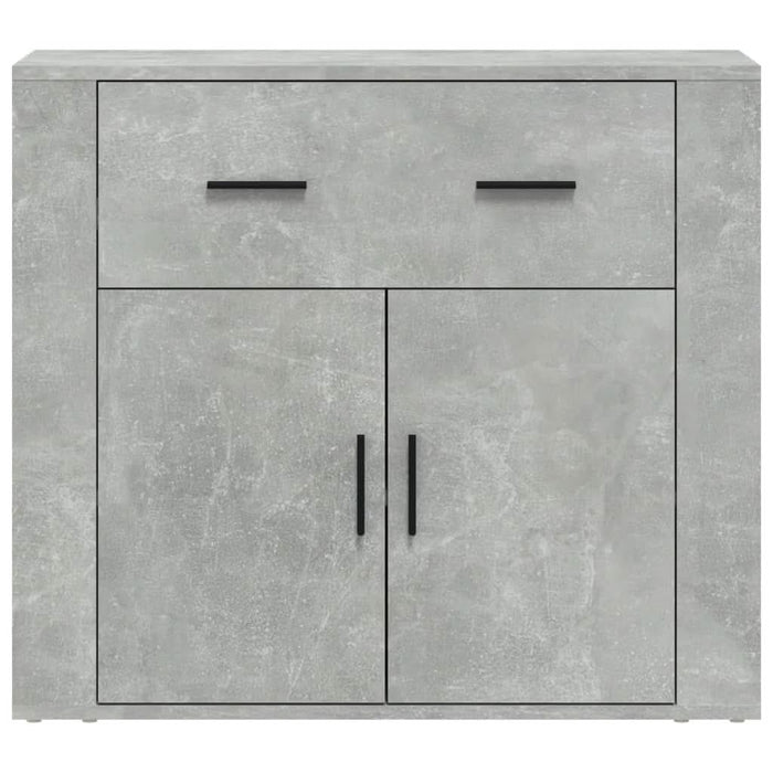 Dulap, gri beton, 80x33x70 cm, lemn prelucrat - WALTI WALTI
