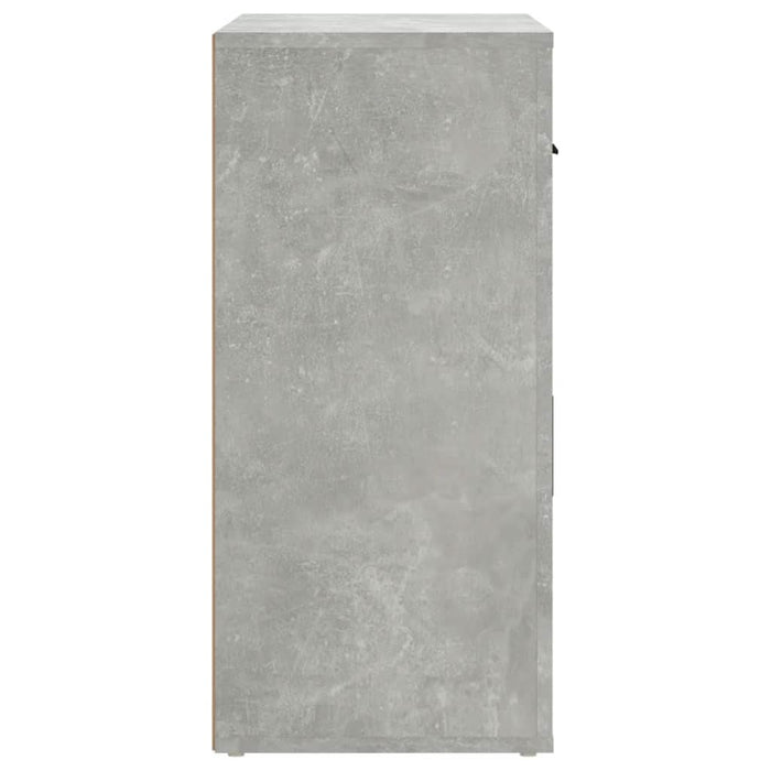 Dulap, gri beton, 80x33x70 cm, lemn prelucrat - WALTI WALTI