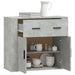 Dulap, gri beton, 80x33x70 cm, lemn prelucrat - WALTI WALTI
