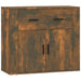 Dulap, stejar fumuriu, 80x33x70 cm, lemn compozit - WALTI WALTI