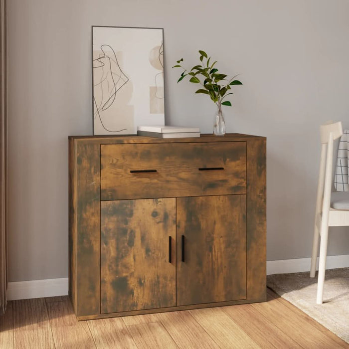Dulap, stejar fumuriu, 80x33x70 cm, lemn compozit - WALTI WALTI