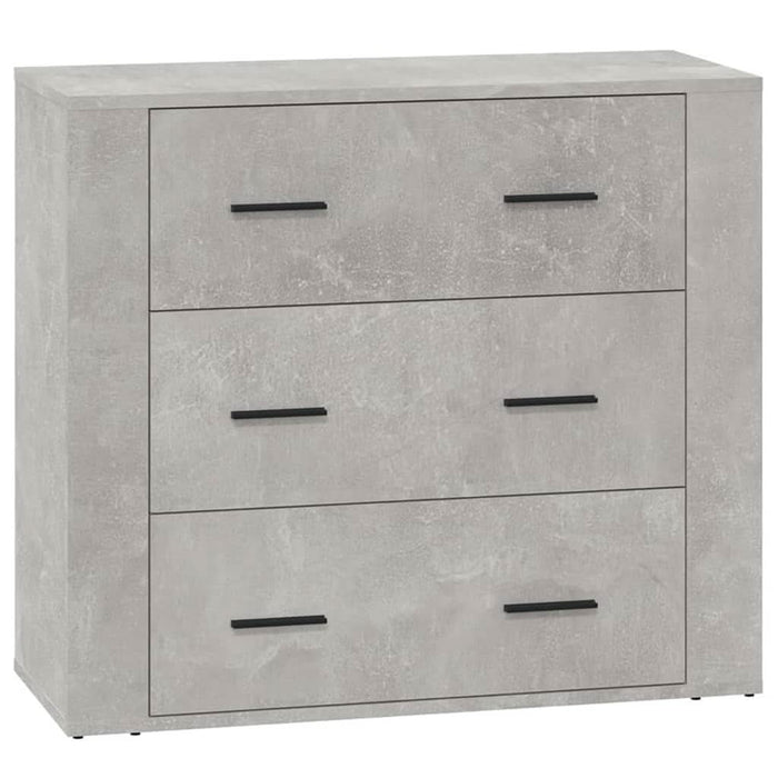 Dulap, gri beton, 80x33x70 cm, lemn preluc - WALTI WALTI