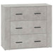 Dulap, gri beton, 80x33x70 cm, lemn preluc - WALTI WALTI