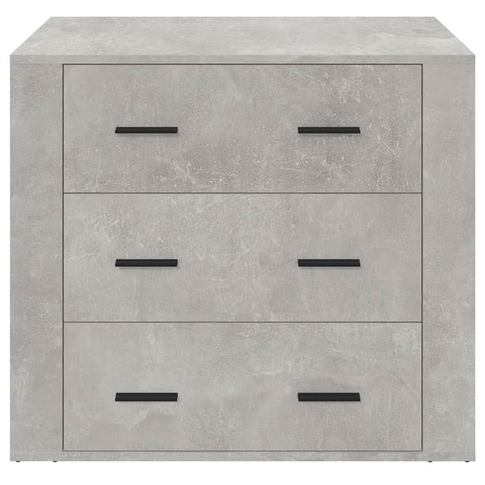Dulap, gri beton, 80x33x70 cm, lemn preluc - WALTI WALTI