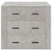 Dulap, gri beton, 80x33x70 cm, lemn preluc - WALTI WALTI