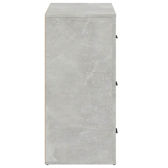 Dulap, gri beton, 80x33x70 cm, lemn preluc - WALTI WALTI