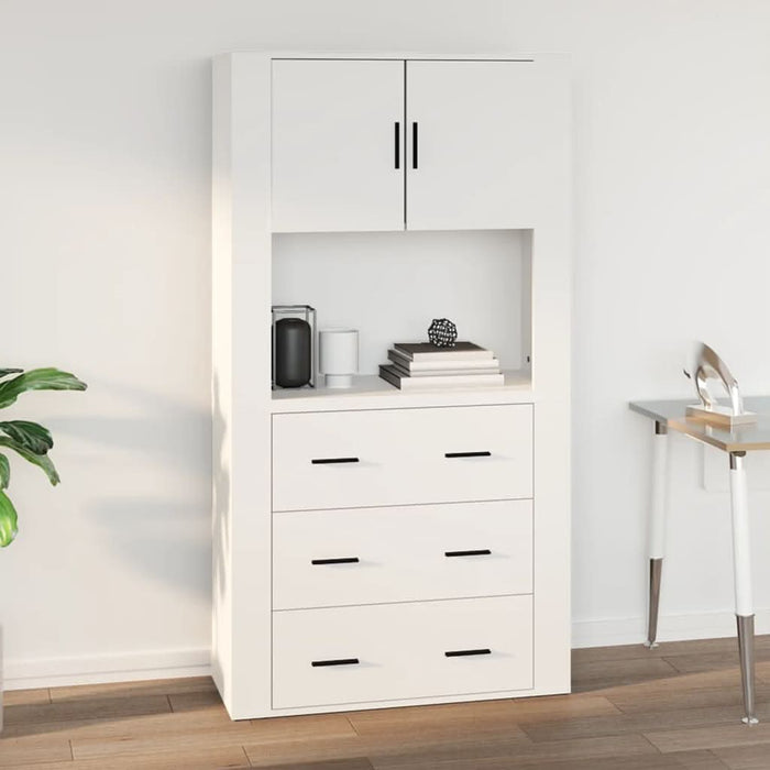 Dulap de perete, alb, 80x33x80 cm, lemn prelucrat - WALTI WALTI