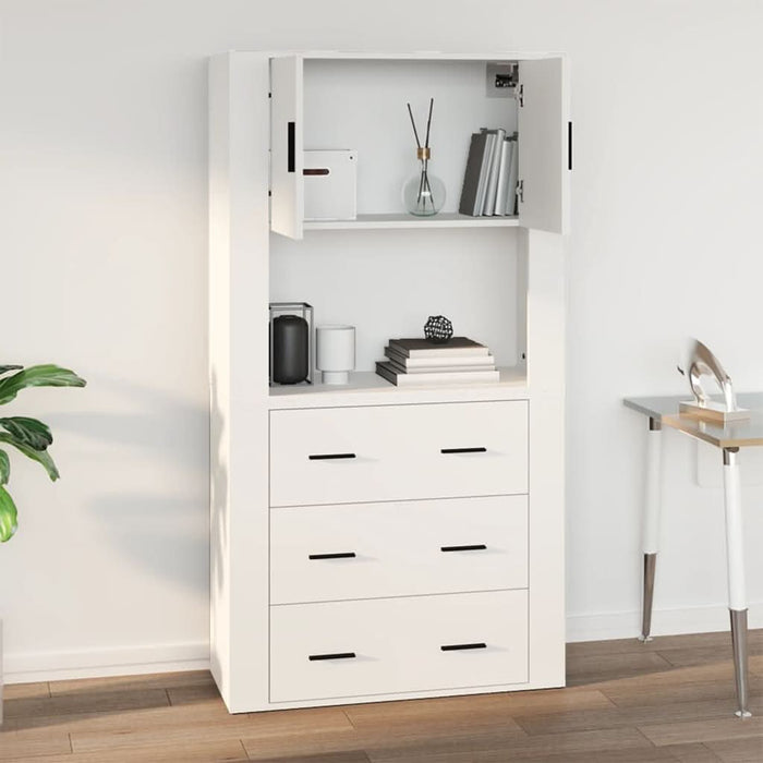 Dulap de perete, alb, 80x33x80 cm, lemn prelucrat - WALTI WALTI