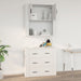 Dulap de perete, alb, 80x33x80 cm, lemn prelucrat - WALTI WALTI