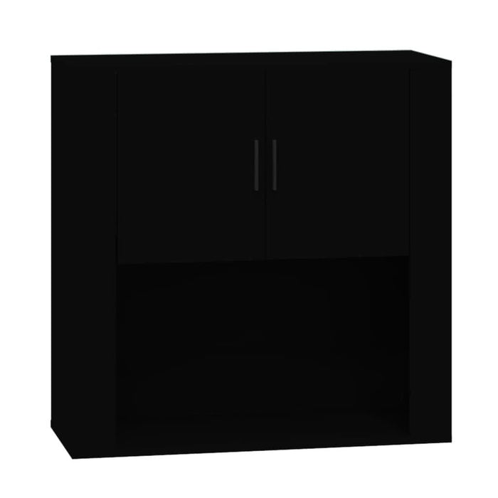 Dulap de perete, negru, 80x33x80 cm, lemn prelucrat - WALTI WALTI