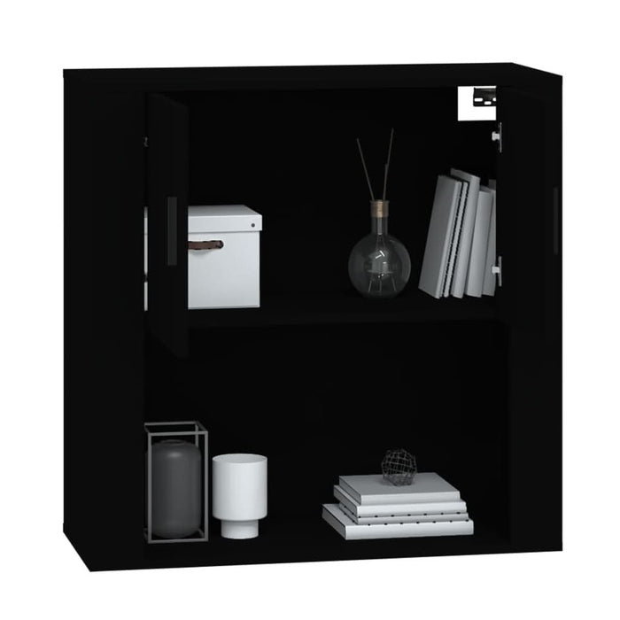 Dulap de perete, negru, 80x33x80 cm, lemn prelucrat - WALTI WALTI