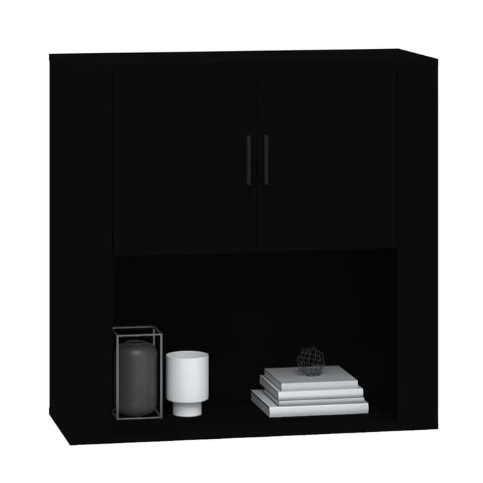 Dulap de perete, negru, 80x33x80 cm, lemn prelucrat - WALTI WALTI
