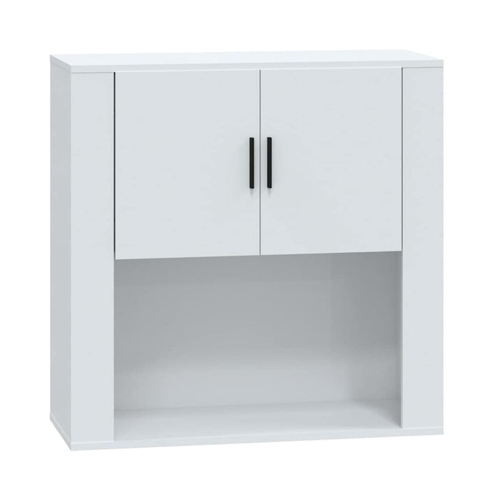 Dulap de perete, alb extralucios, 80x33x80 cm, lemn compozit WALTI