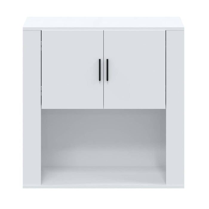 Dulap de perete, alb extralucios, 80x33x80 cm, lemn compozit WALTI