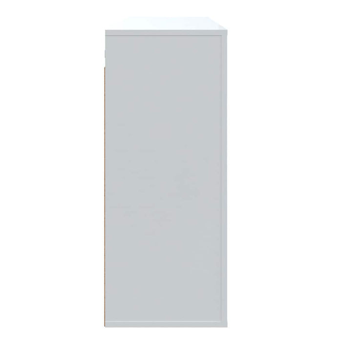 Dulap de perete, alb extralucios, 80x33x80 cm, lemn compozit WALTI