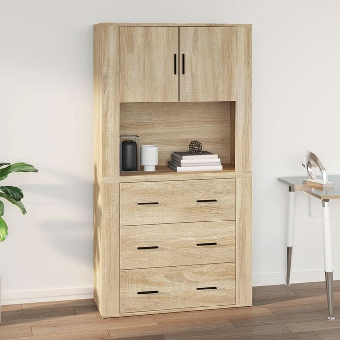 Dulap de perete, stejar sonoma, 80x33x80 cm, lemn prelucrat - WALTI WALTI