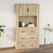 Dulap de perete, stejar sonoma, 80x33x80 cm, lemn prelucrat - WALTI WALTI