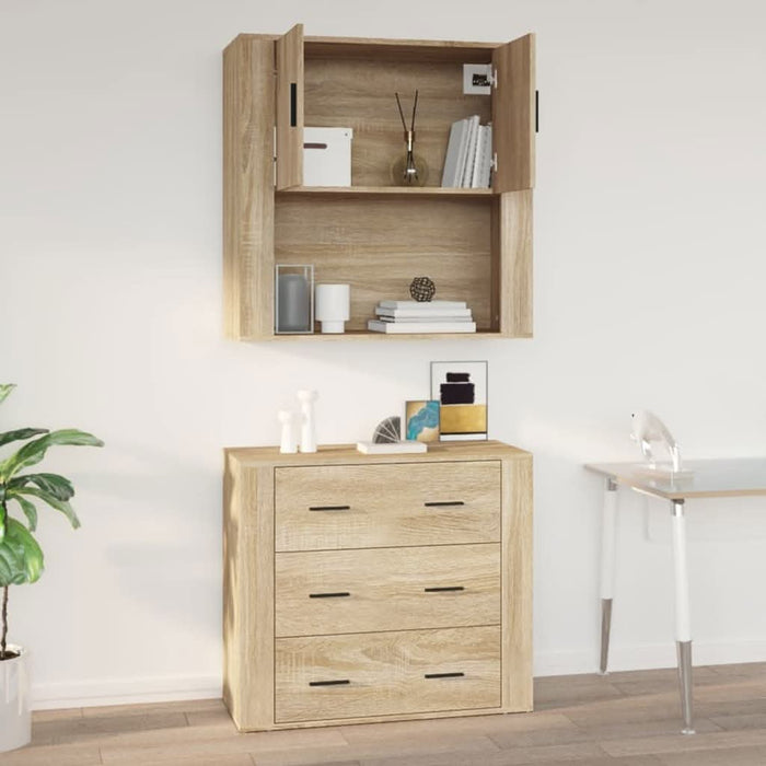 Dulap de perete, stejar sonoma, 80x33x80 cm, lemn prelucrat - WALTI WALTI
