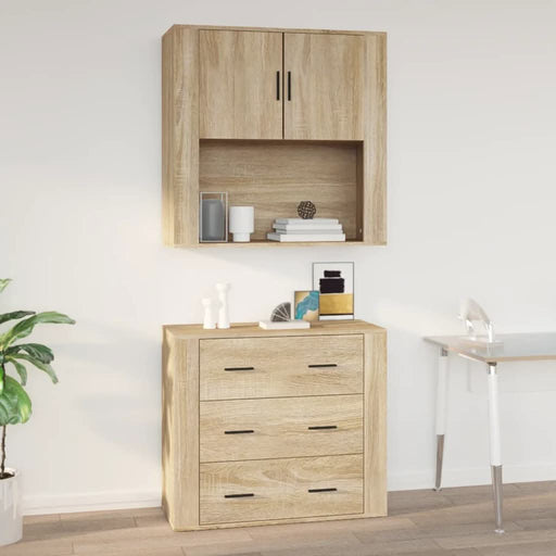 Dulap de perete, stejar sonoma, 80x33x80 cm, lemn prelucrat - WALTI WALTI
