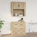 Dulap de perete, stejar sonoma, 80x33x80 cm, lemn prelucrat - WALTI WALTI