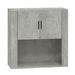 Dulap de perete, gri beton, 80x33x80 cm, lemn prelucrat - WALTI WALTI