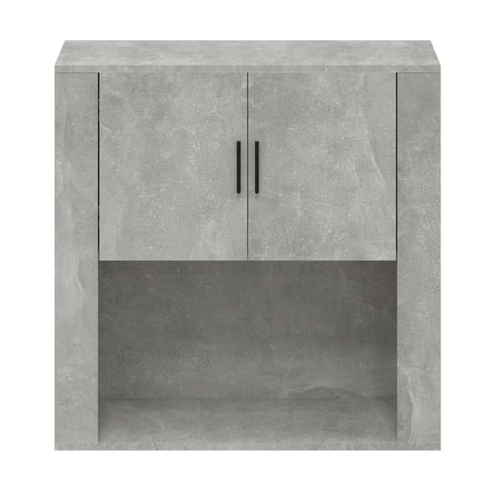 Dulap de perete, gri beton, 80x33x80 cm, lemn prelucrat - WALTI WALTI