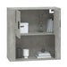 Dulap de perete, gri beton, 80x33x80 cm, lemn prelucrat - WALTI WALTI