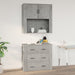 Dulap de perete, gri beton, 80x33x80 cm, lemn prelucrat - WALTI WALTI