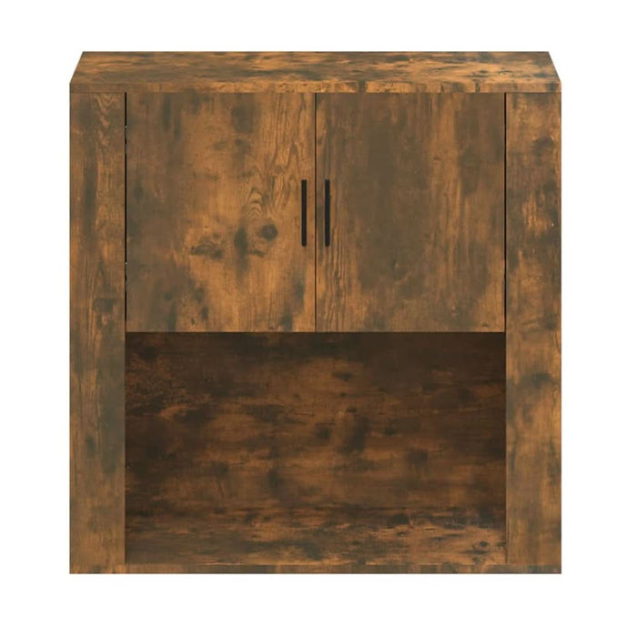 Dulap de perete, stejar fumuriu, 80x33x80 cm, lemn prelucrat - WALTI WALTI