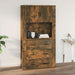 Dulap de perete, stejar fumuriu, 80x33x80 cm, lemn prelucrat - WALTI WALTI