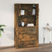 Dulap de perete, stejar fumuriu, 80x33x80 cm, lemn prelucrat - WALTI WALTI