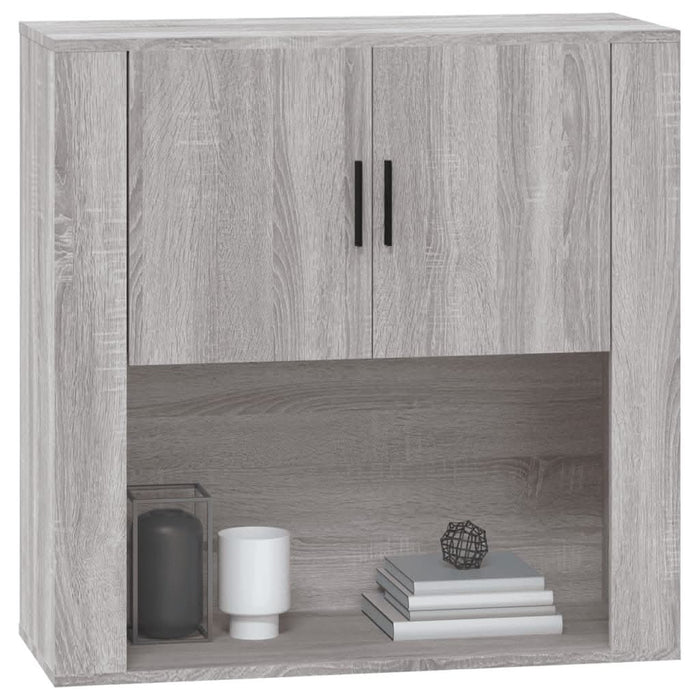 Dulap de perete, gri sonoma,80x33x80 cm, lemn prelucrat - WALTI WALTI