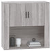 Dulap de perete, gri sonoma,80x33x80 cm, lemn prelucrat - WALTI WALTI