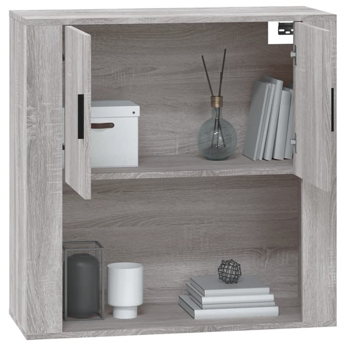 Dulap de perete, gri sonoma,80x33x80 cm, lemn prelucrat - WALTI WALTI