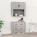 Dulap de perete, gri sonoma,80x33x80 cm, lemn prelucrat - WALTI WALTI