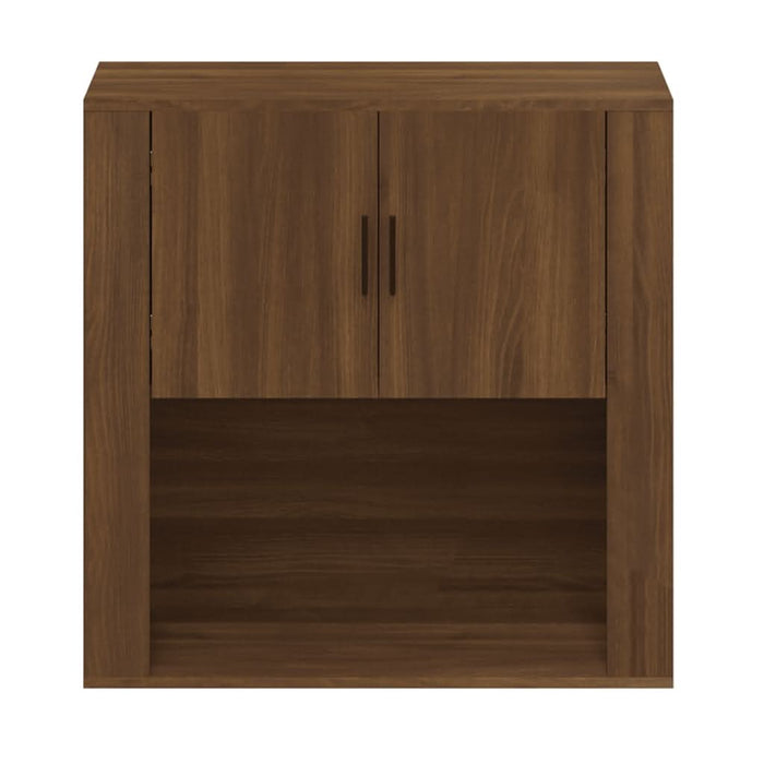 Dulap de perete, stejar maro,80x33x80 cm, lemn prelucrat - WALTI WALTI