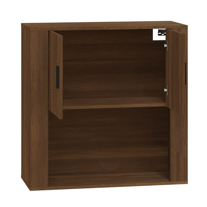 Dulap de perete, stejar maro,80x33x80 cm, lemn prelucrat - WALTI WALTI