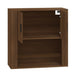 Dulap de perete, stejar maro,80x33x80 cm, lemn prelucrat - WALTI WALTI