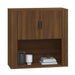 Dulap de perete, stejar maro,80x33x80 cm, lemn prelucrat - WALTI WALTI