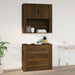 Dulap de perete, stejar maro,80x33x80 cm, lemn prelucrat - WALTI WALTI