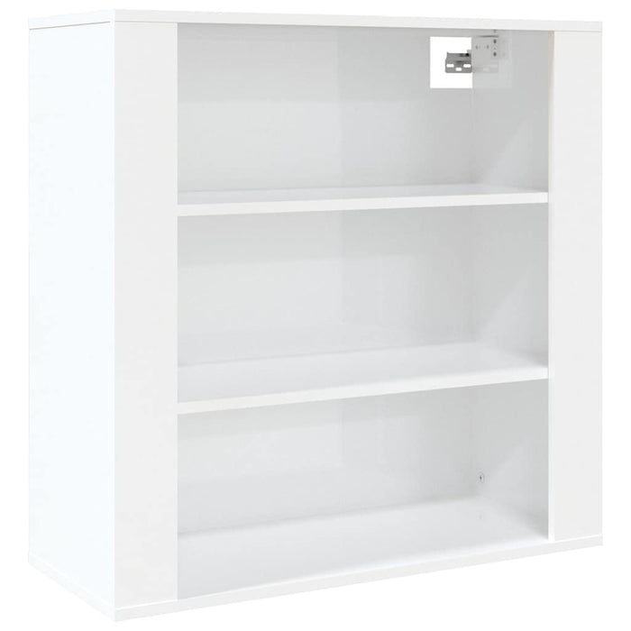 Dulap de perete, alb extralucios, 80x33x80 cm, lemn compozit WALTI