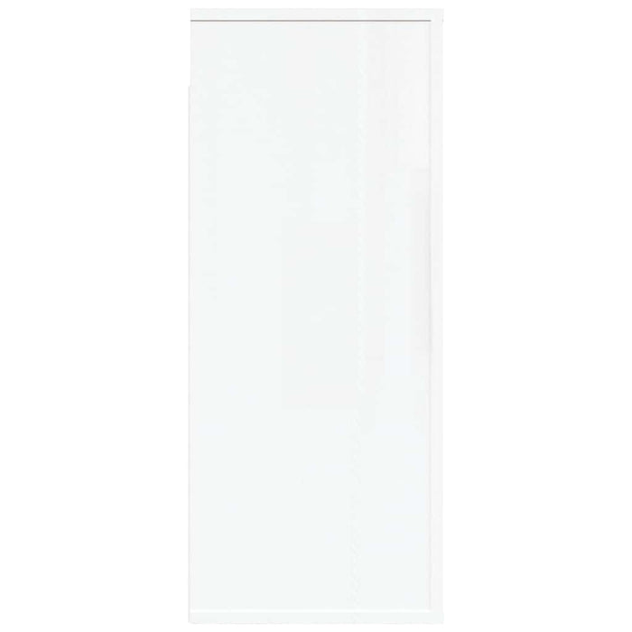 Dulap de perete, alb extralucios, 80x33x80 cm, lemn compozit WALTI