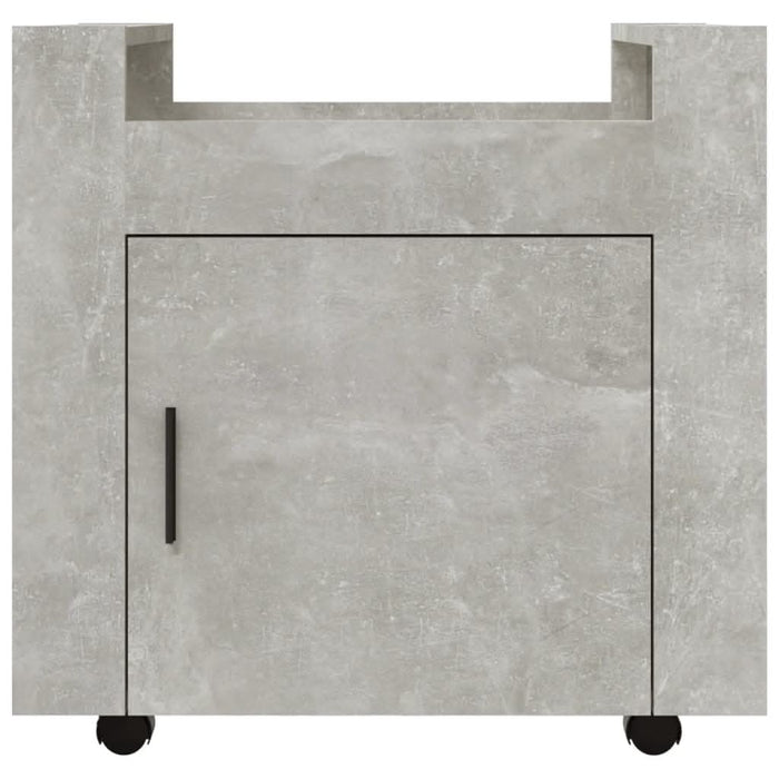 Cărucior de birou, gri beton, 60x45x60 cm, lemn prelucrat - WALTI WALTI