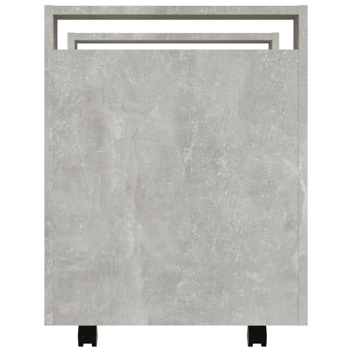 Cărucior de birou, gri beton, 60x45x60 cm, lemn prelucrat - WALTI WALTI