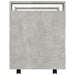 Cărucior de birou, gri beton, 60x45x60 cm, lemn prelucrat - WALTI WALTI