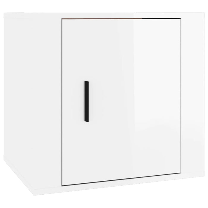 Noptiere, 2 buc., alb extralucios, 50x39x47 cm - WALTI WALTI