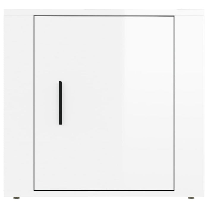 Noptiere, 2 buc., alb extralucios, 50x39x47 cm - WALTI WALTI