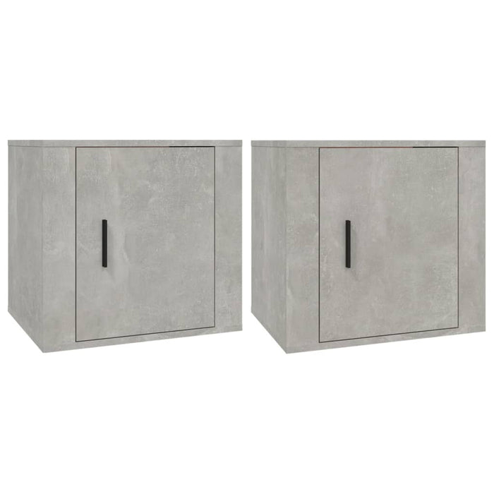 Noptiere, 2 buc., gri beton, 50x39x47 cm - WALTI WALTI