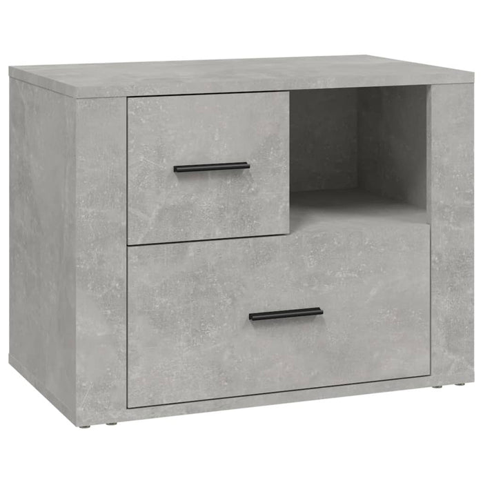 Noptieră, gri beton, 60x36x45 cm, lemn prelucrat - WALTI WALTI